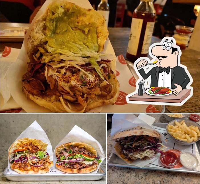 Panino con maiale stirato al mit&ohne kebab