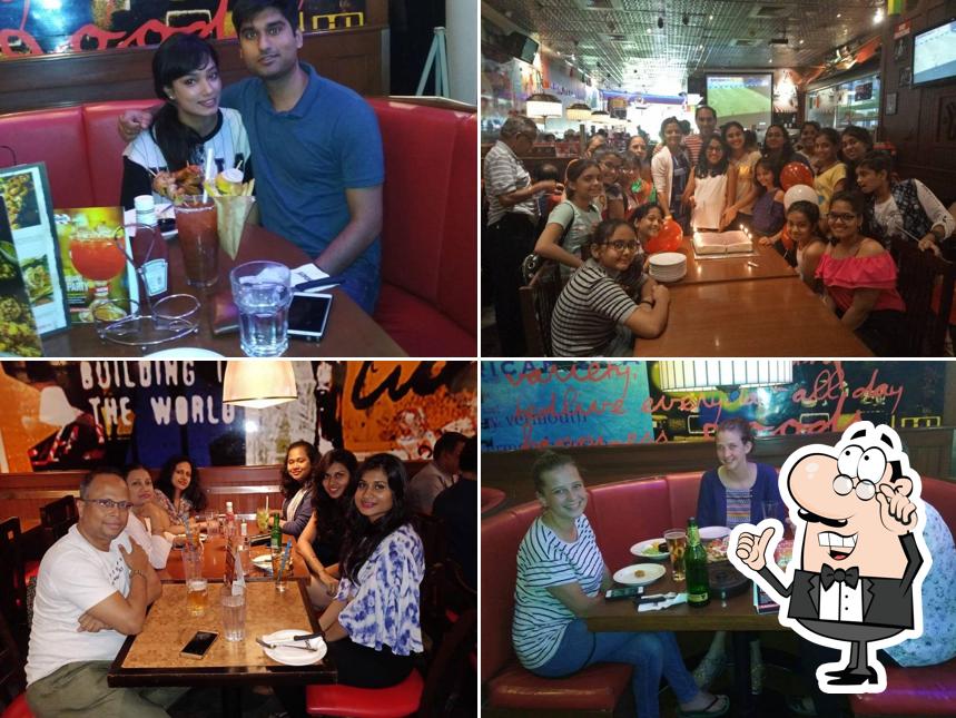 The interior of T.G.I. Friday's India