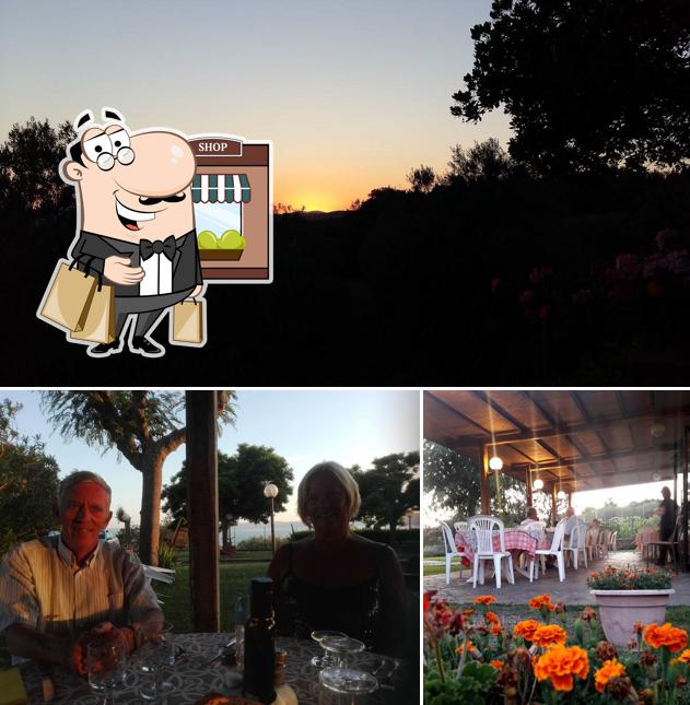 Goditi la vista dall'area esterna di Trattoria Angela E Piero Di Della Casa Pierluigi