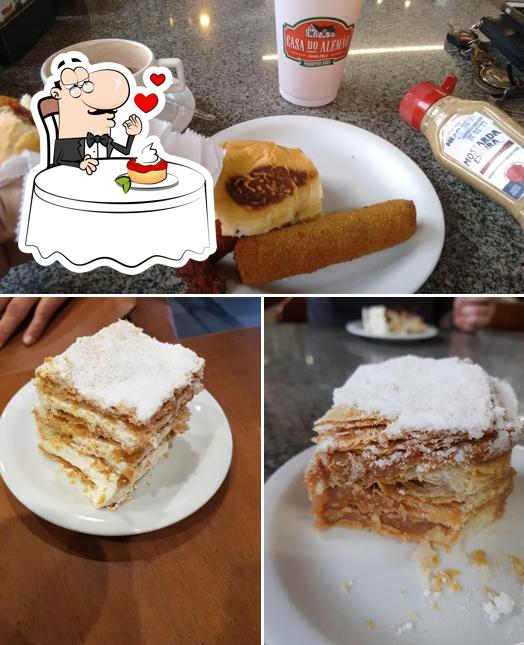 Casa Do Alemão serve uma variedade de sobremesas