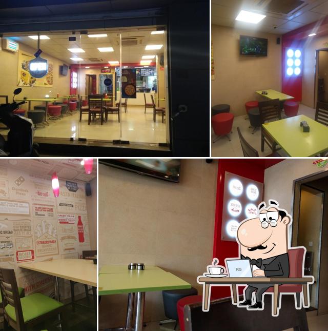 The interior of Domino's Pizza Ranganatha Nagar, Chennai