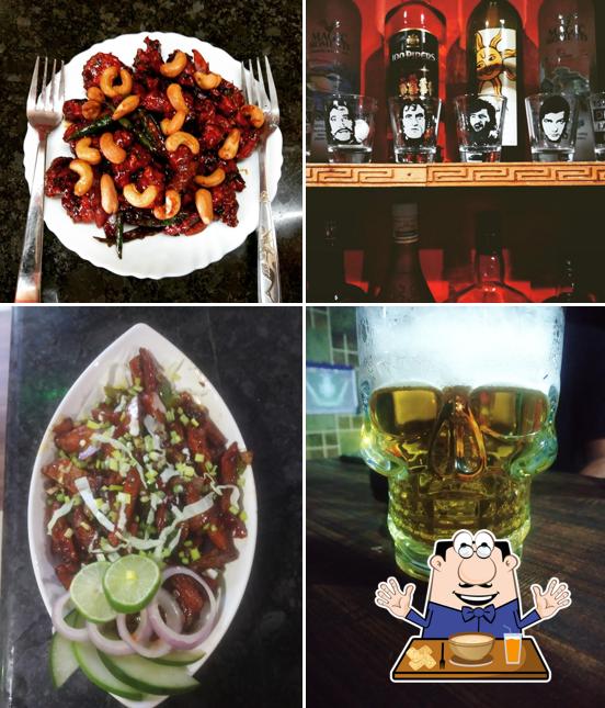 Take a look at the photo displaying food and drink at 7th sense bar & restaurant
