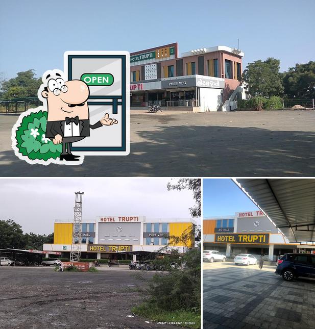 The exterior of Hotel Trupti