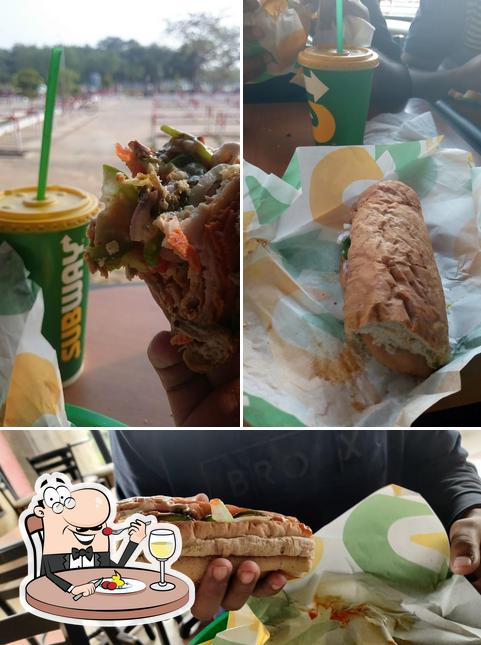 Food at Subway Restaurant