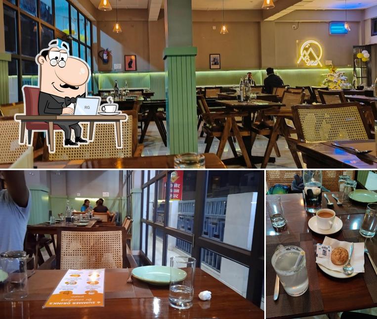 The photo of 9 Hills Restaurant and cafe’s interior and food