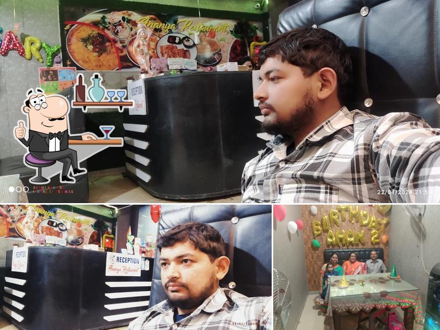 Take a seat at one of the tables at Ananya Resturant