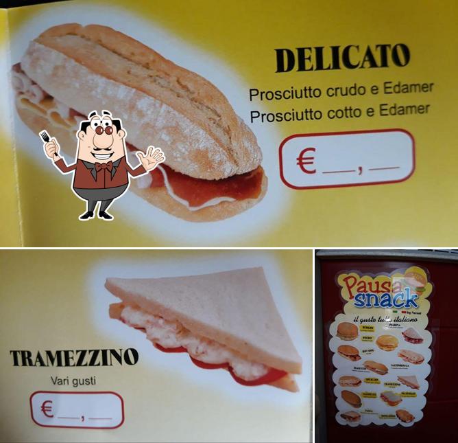 Platti al PAUSA SNACK Panini e Tramezzini