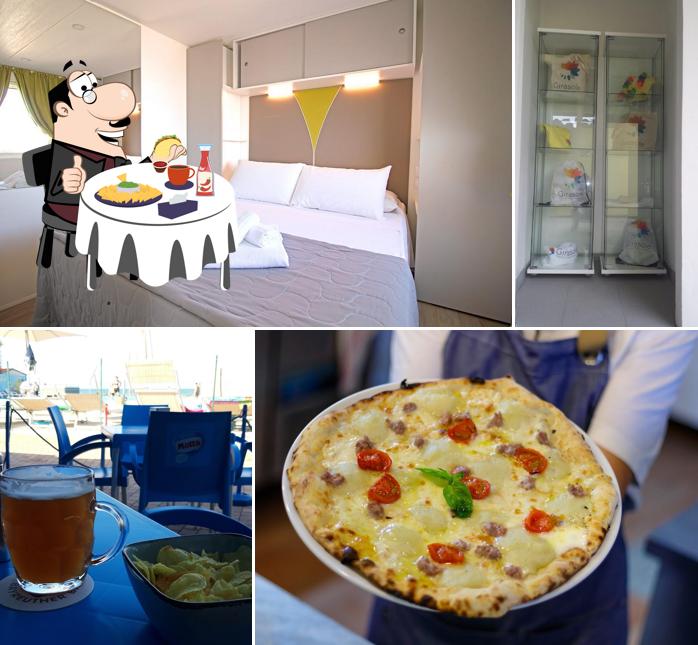 Piatto di formaggi al Girasole Eco Family Village