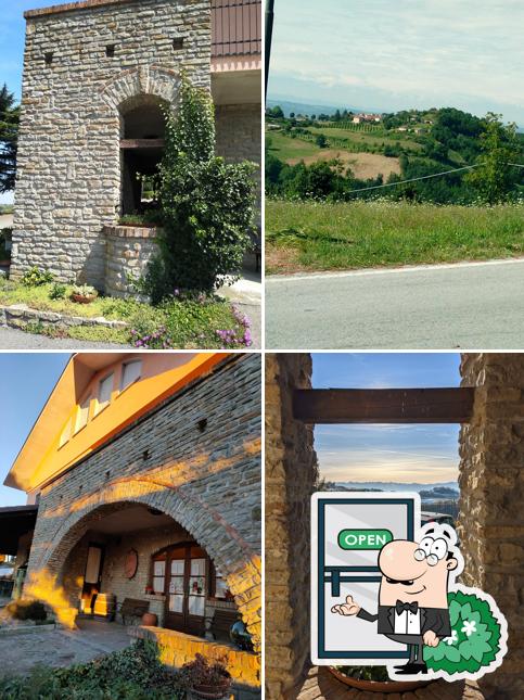 Puoi goderti l'aria fresca da seduto all'esterno di Agriturismo Il Monarca