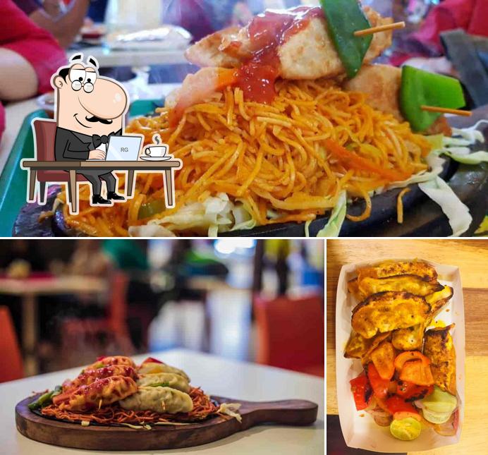 The photo of interior and food at Wow! Momo