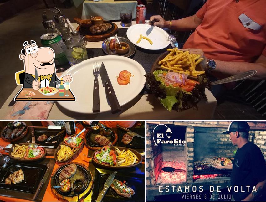Platos en El Farolito