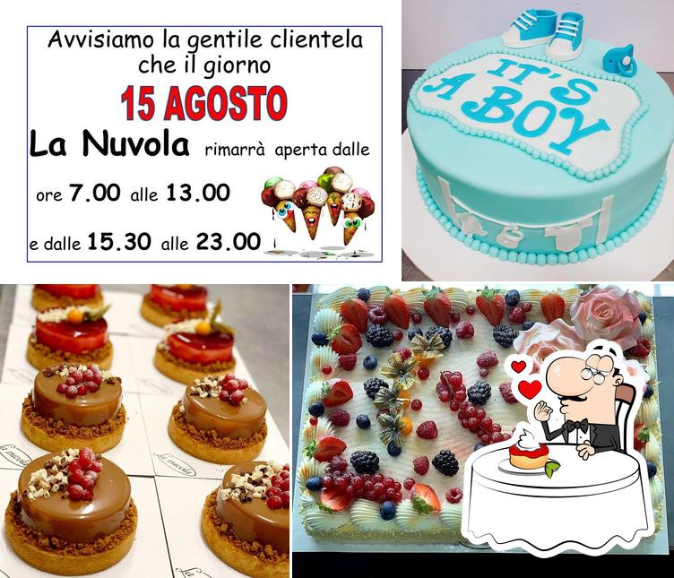 La Nuvola Gelateria Pasticceria e Caffetteria propone un'ampia varietà di dolci