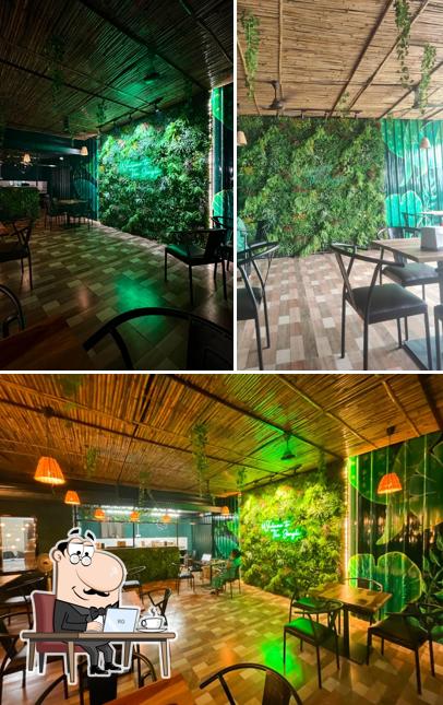 The interior of The Jungle Courtyard
