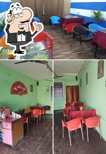 The interior of Aashirwad Cafe