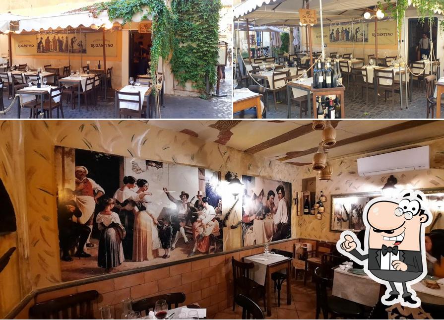 Gli interni di Antica Osteria Rugantino