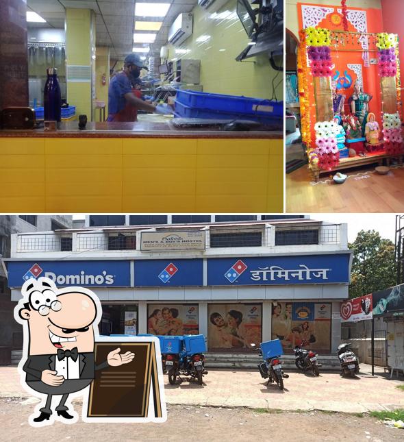 The exterior of Domino's Pizza Satvik Hotel, Nashik