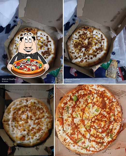 Pick various kinds of pizza