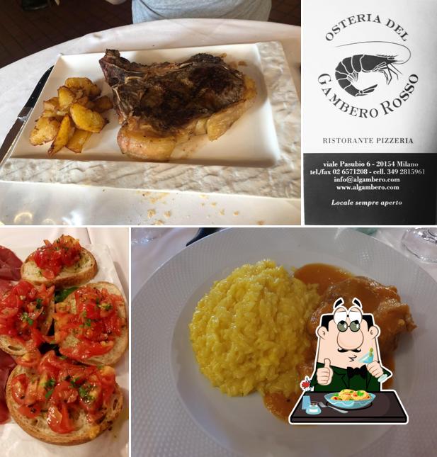 Cibo al Osteria del Gambero Rosso