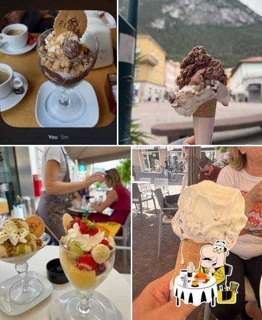 Cibo al Gelateria Flora Downtown