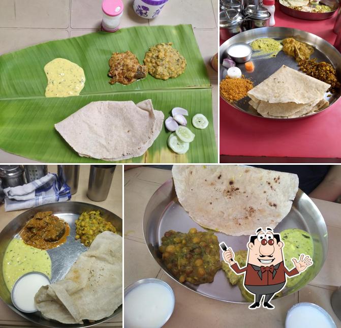 Meals at Hotel Tanish Uttara Karnataka Style Jolada Rotti Uta