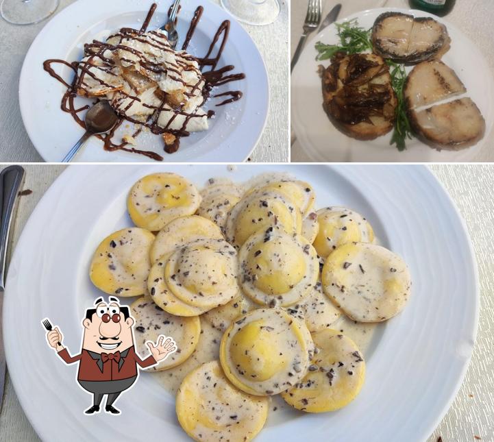 Cibo al Ristorante Le Colombe Nemi