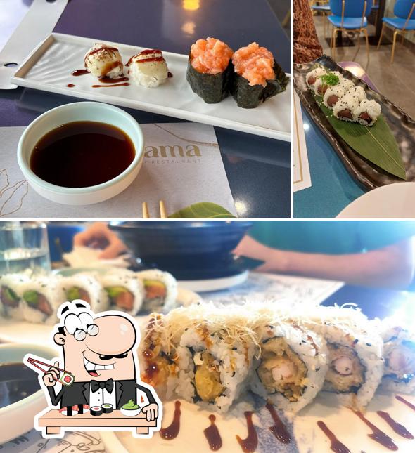 Scegli le diverse opzioni di sushi