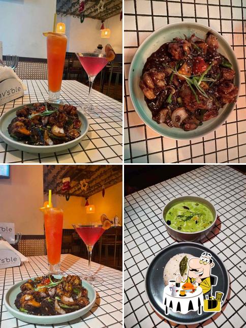 Food at ^nv^s^ble Gastronomy Bar