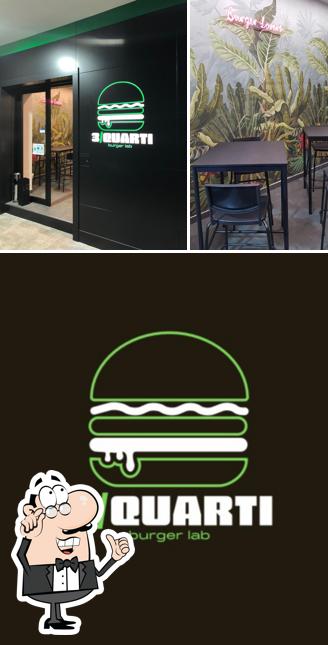 Gli interni di 3Quarti BurgerLab