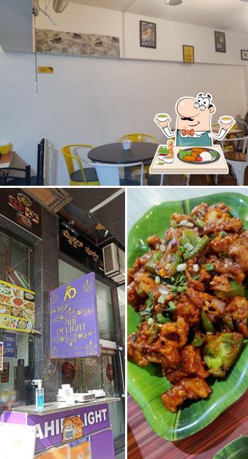 Check out the picture depicting food and interior at Ahi Delight