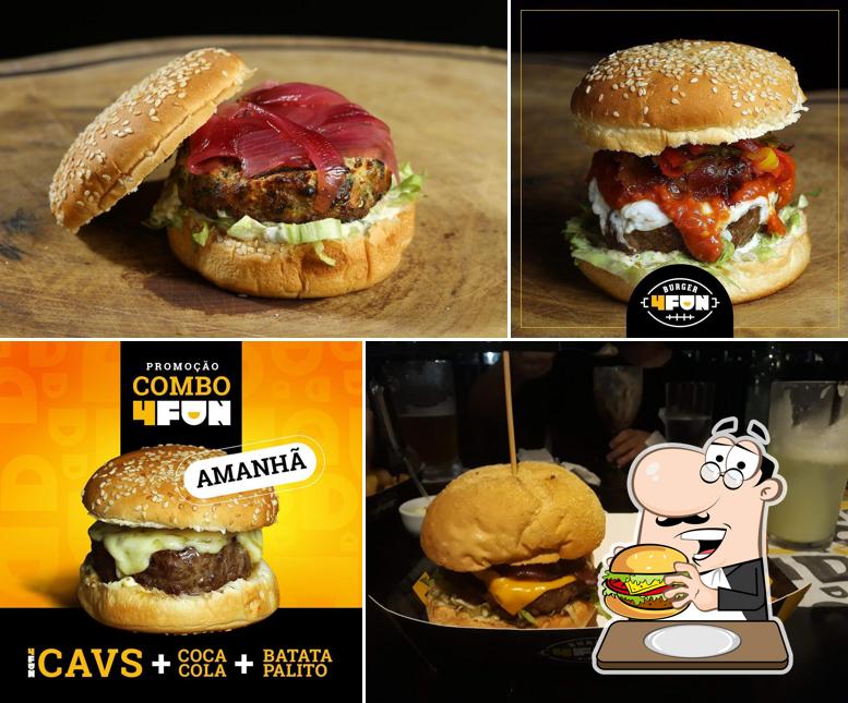 Os hambúrgueres do Burger4Fun Hamburgueria irão satisfazer diferentes gostos