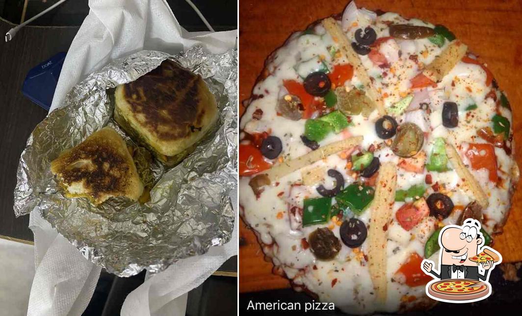 Pick pizza at Karnavati food