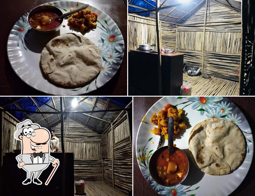 Among different things one can find exterior and food at Sanju Bhaiya