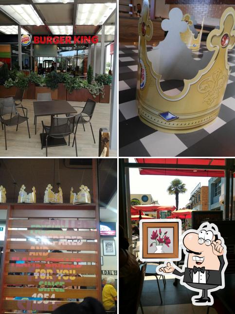 Gli interni di Burger King