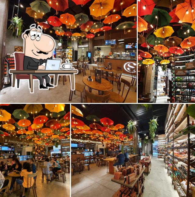 O interior do Cacau Show - Chocolates