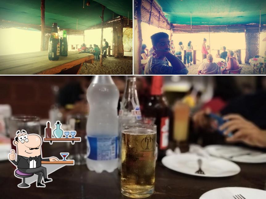 The picture of interior and food at De Point