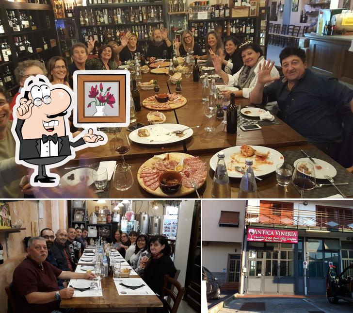 Gli interni di Antica Vineria