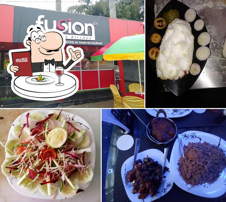 Meals at Fusion - the live kitchen