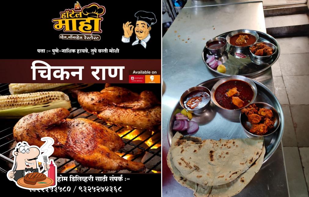 Pick meat dishes at Hotel Mahi Veg Non Veg