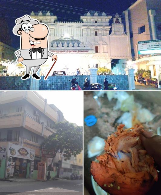 Check out the picture depicting exterior and food at Hotel New Biryani Paradise