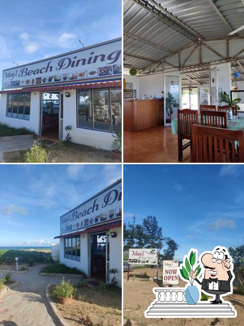 Check out the image displaying exterior and interior at May1 Beach Dining