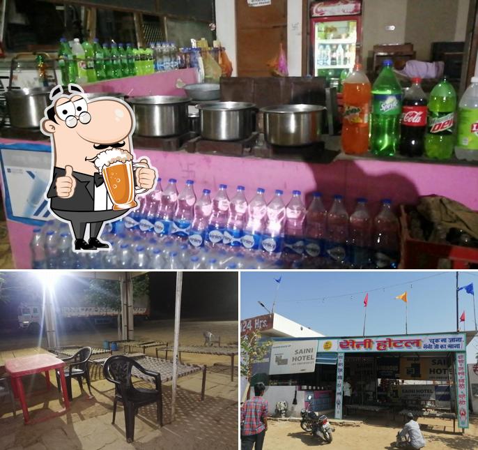 You can get a pint of light or dark beer