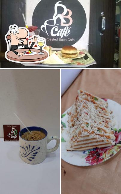 Food at Roasted Bean Cafe