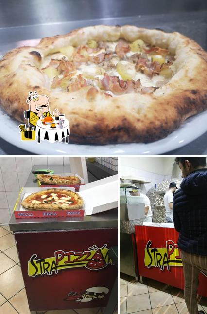 Tra le diverse cose da Strapizzami si possono trovare la cibo e bancone da bar