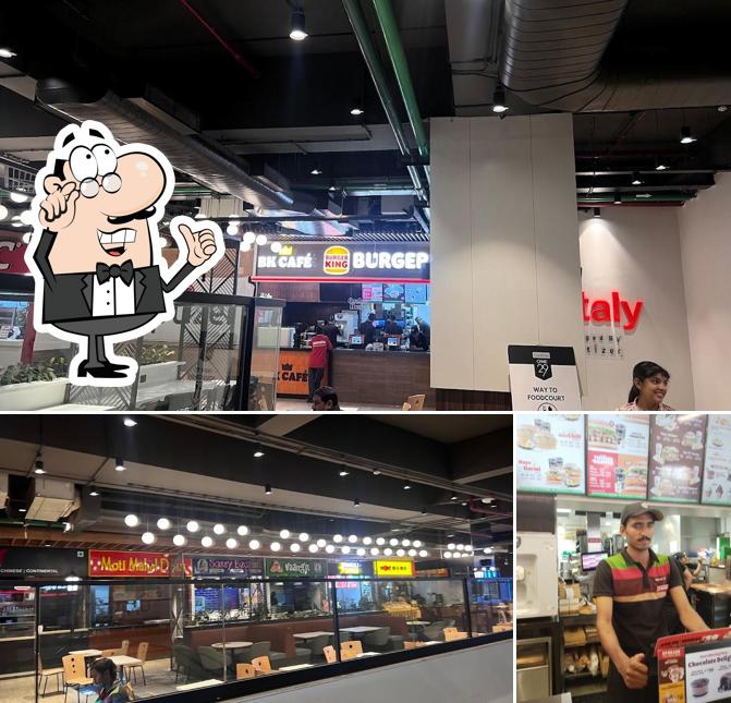 The interior of Burger King