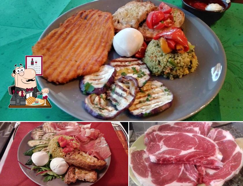 C'è un'ampia gamma di pasti per gli amanti della carne