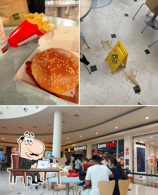 La interni e cibo del ristorante