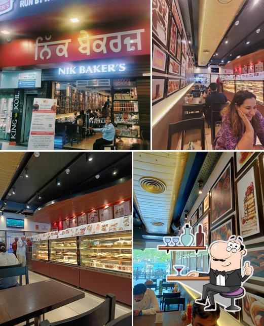 Take a seat at one of the tables at NIK BAKER'S