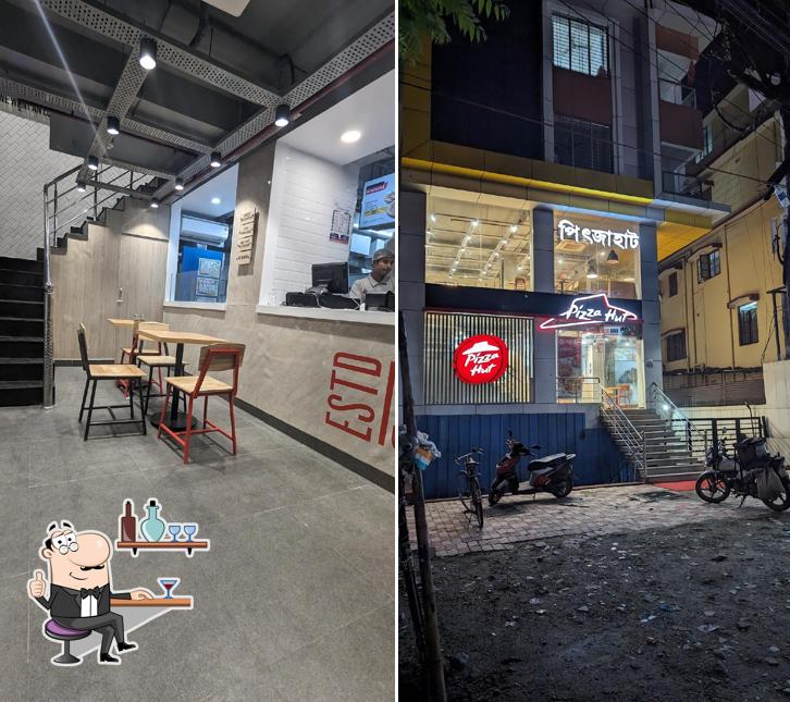 The interior of Pizza Hut SF Road, Siliguri