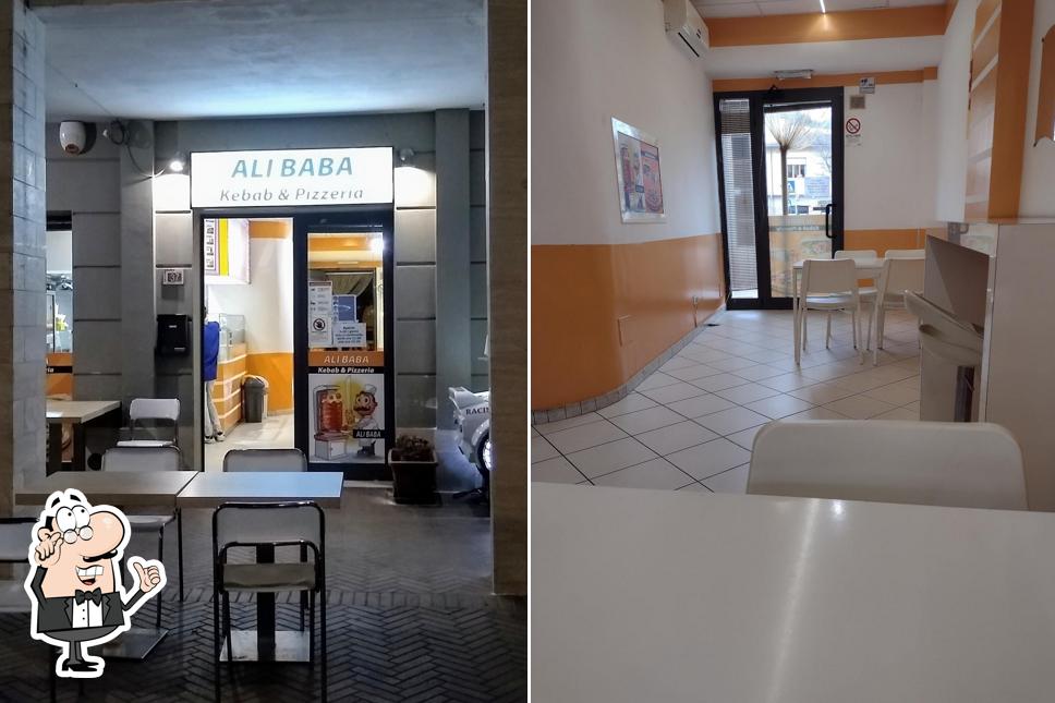 Gli interni di Ali Baba kebab & pizza