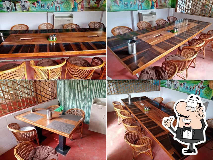 The interior of Aristo Cuisine- The Bamboo Hut